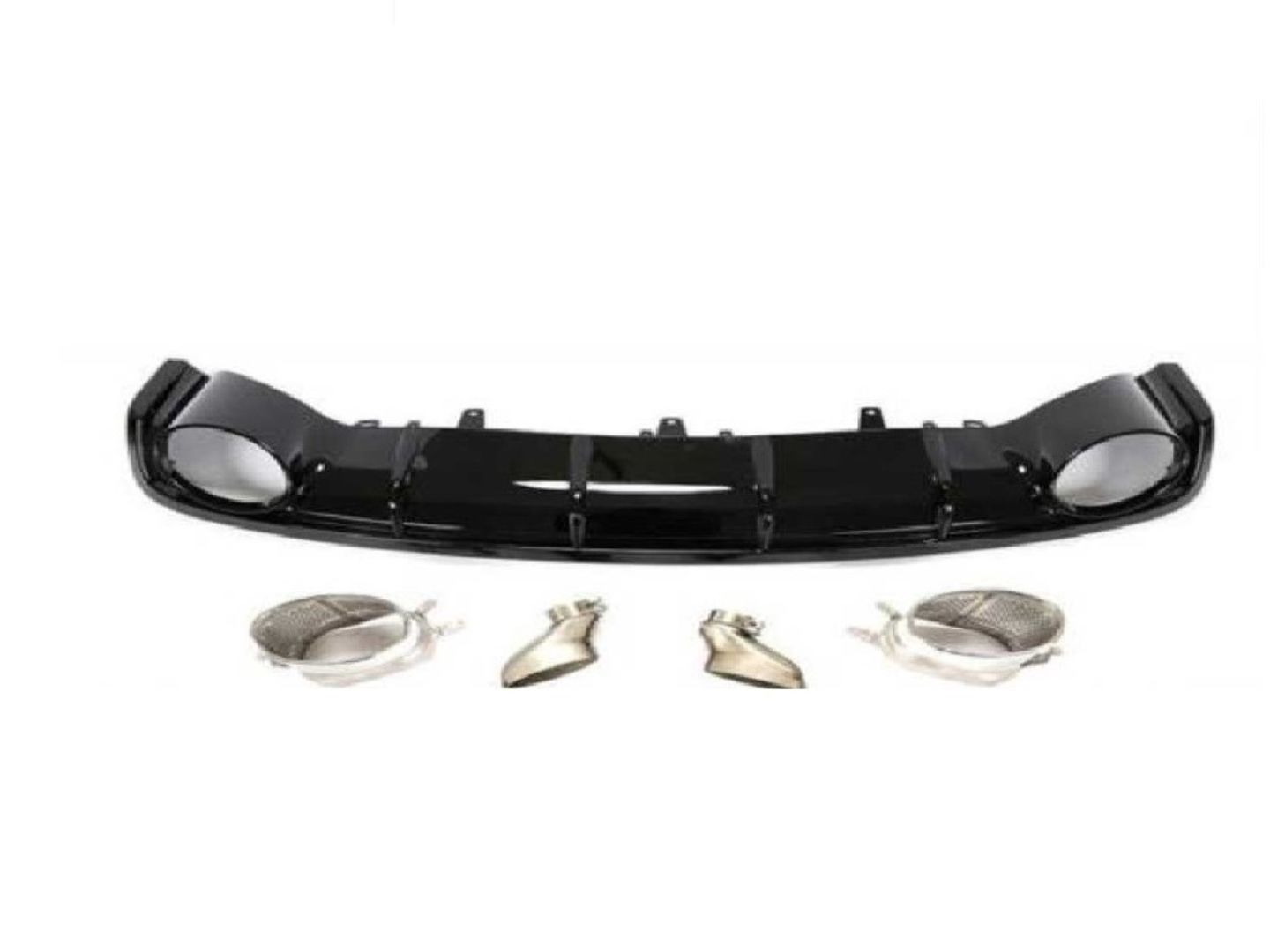 Audi a6 rs6 arka tampon difüzör + egzoz ucu 2015 / 2018