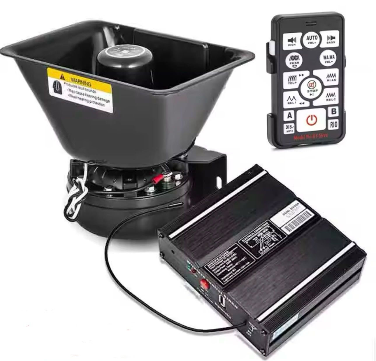 Türkçe ses polis ekip araç sireni uzaktan kumandal  ampfili peofesyonel çalar girişli