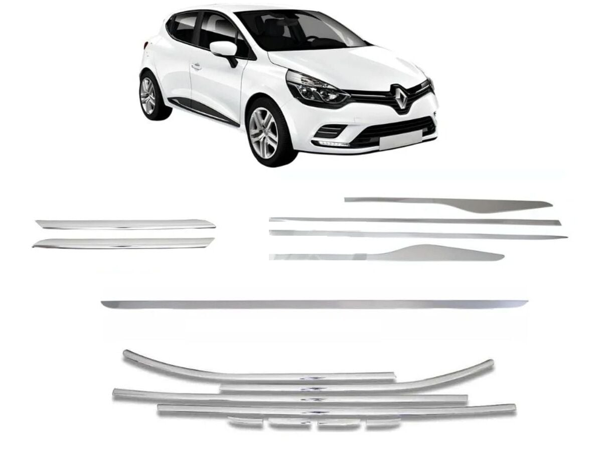 Renault clio 4 komple full krom nikelaj kaplama seti 2012+ 19 parça