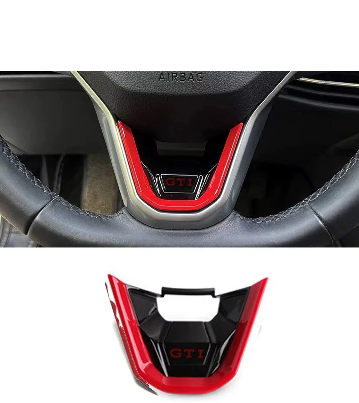 Vw golf 8 gti direksiyon orta trimi kırmızı