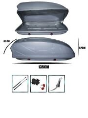 Araç üstü kapalı yük tatil tabut bagajı 400lt beyaz titan AUTOGP