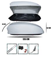 Araç üstü kapalı yük tatil tabut bagajı 400lt gri titan AUTOGP