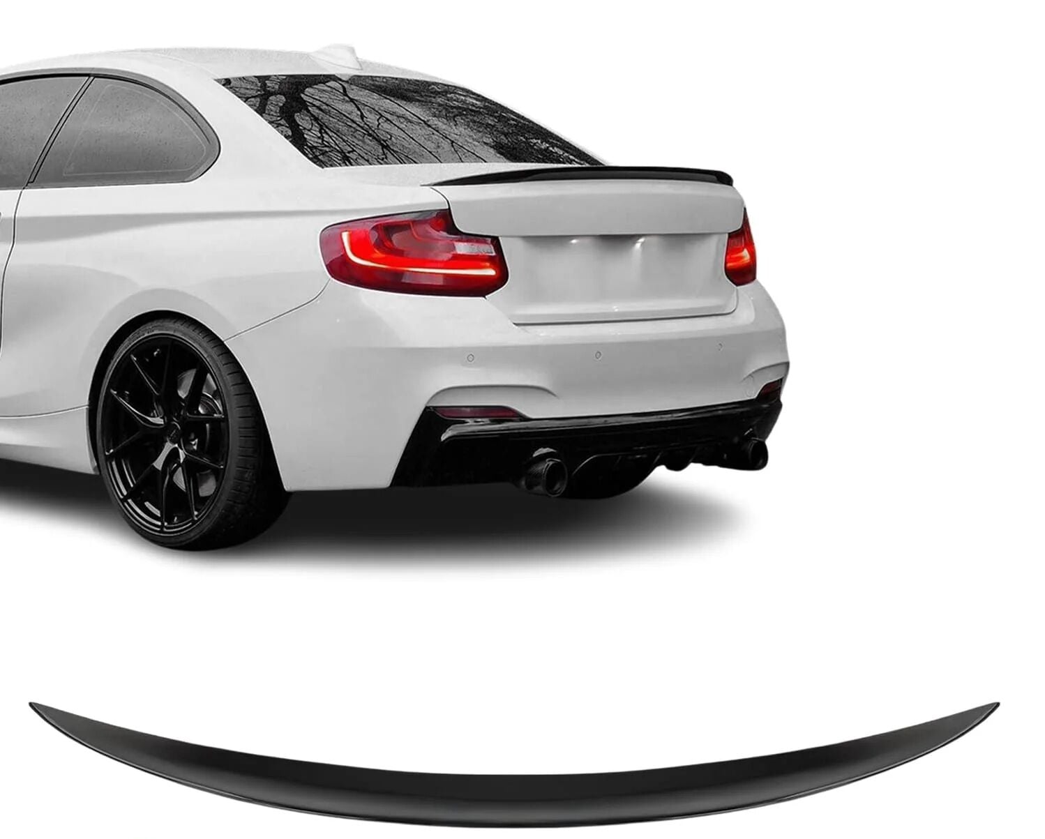 Bmw F22 bagaj üstü spoiler pianoblack 2014+ 2 serisi