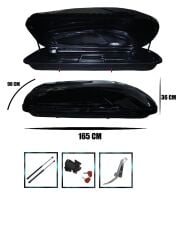 Araç üstü kapalı yük tatil tabut bagajı 460lt gri venüs AUTOGP