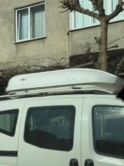 Araç üstü kapalı yük tatil tabut bagajı 450lt beyaz aero AUTOGP