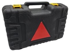 Araç lastik hava kompresörü çift pistonlu tamir kitli plastik çantalı 12 volt