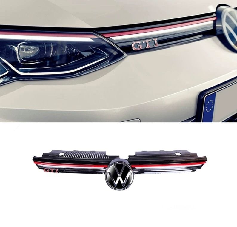 Vw golf 8 gti ön panjur ızgara ledli kırmızı şerit 2020+