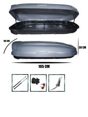 Araç üstü kapalı yük tatil tabut bagajı 500lt siyah luxury AUTOGP