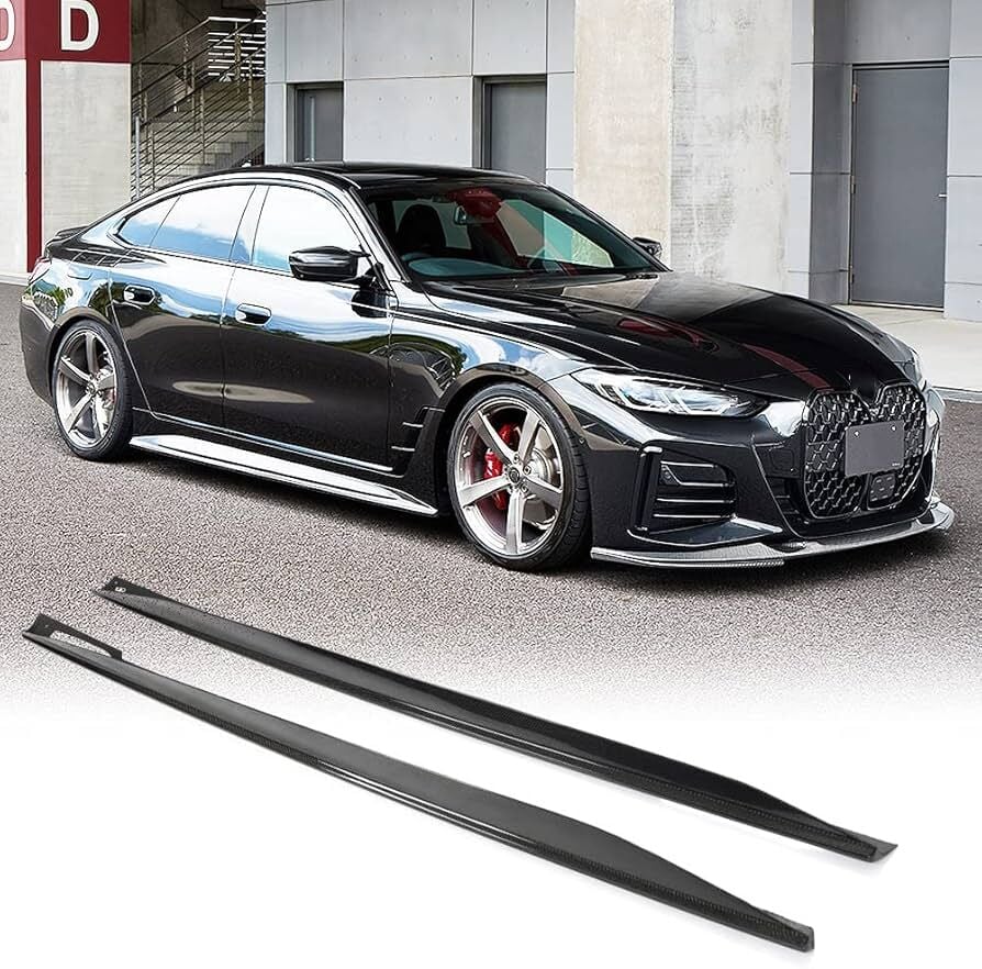 Bmw g26 yan marşbiyel altı lip takımı pianoblack 2020+