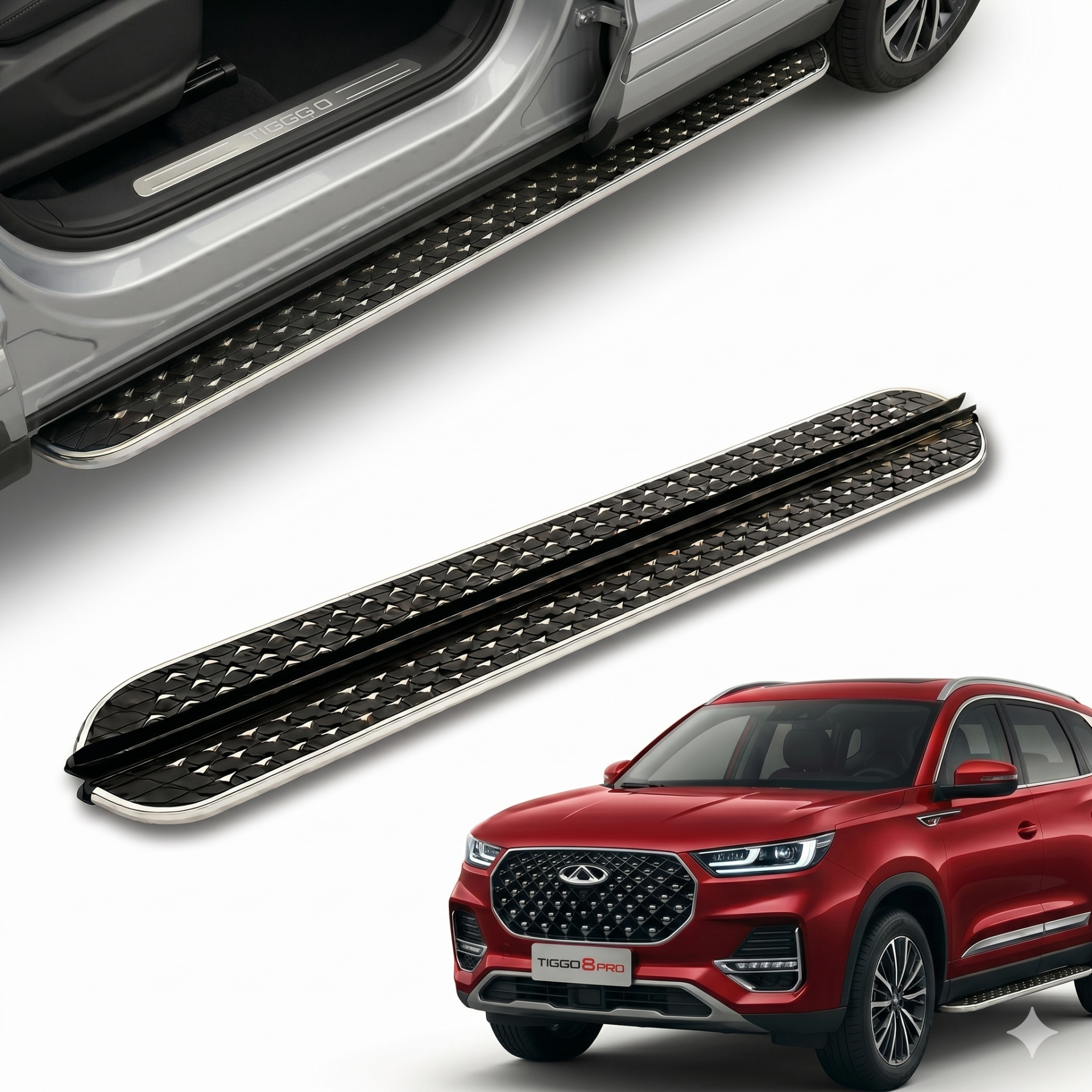 Chery tiggo 8 yan basamak marşbiyel koruma flory