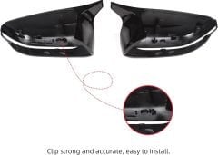 Bmw G30 ayna kapağı piano black m5 model tırnaklı 2 parça 2017 / 2024