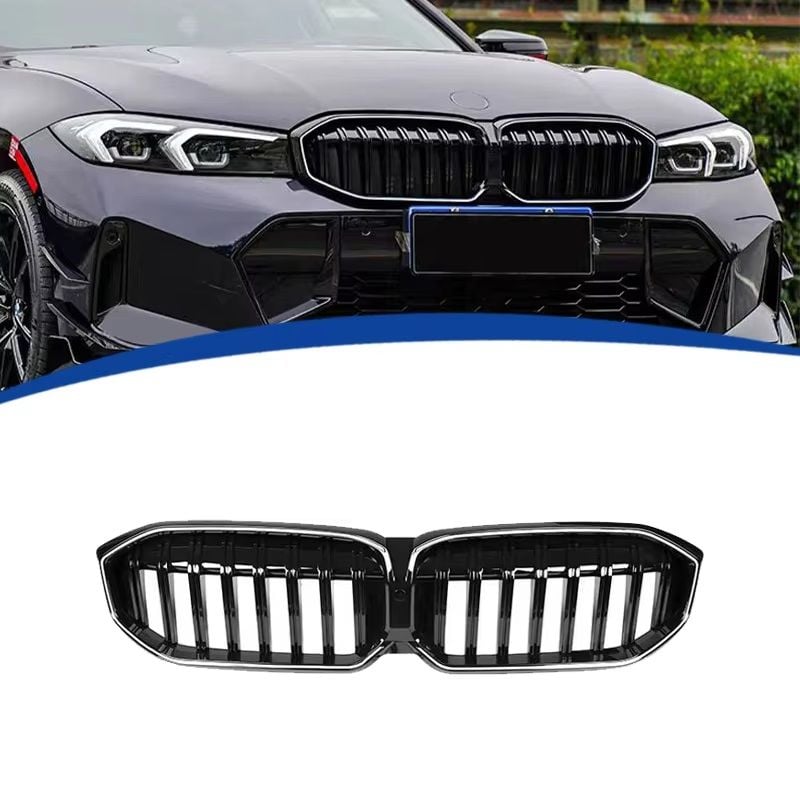 Bmw g20 lci ön böbrek panjur ızgara ledli siyah 2022+