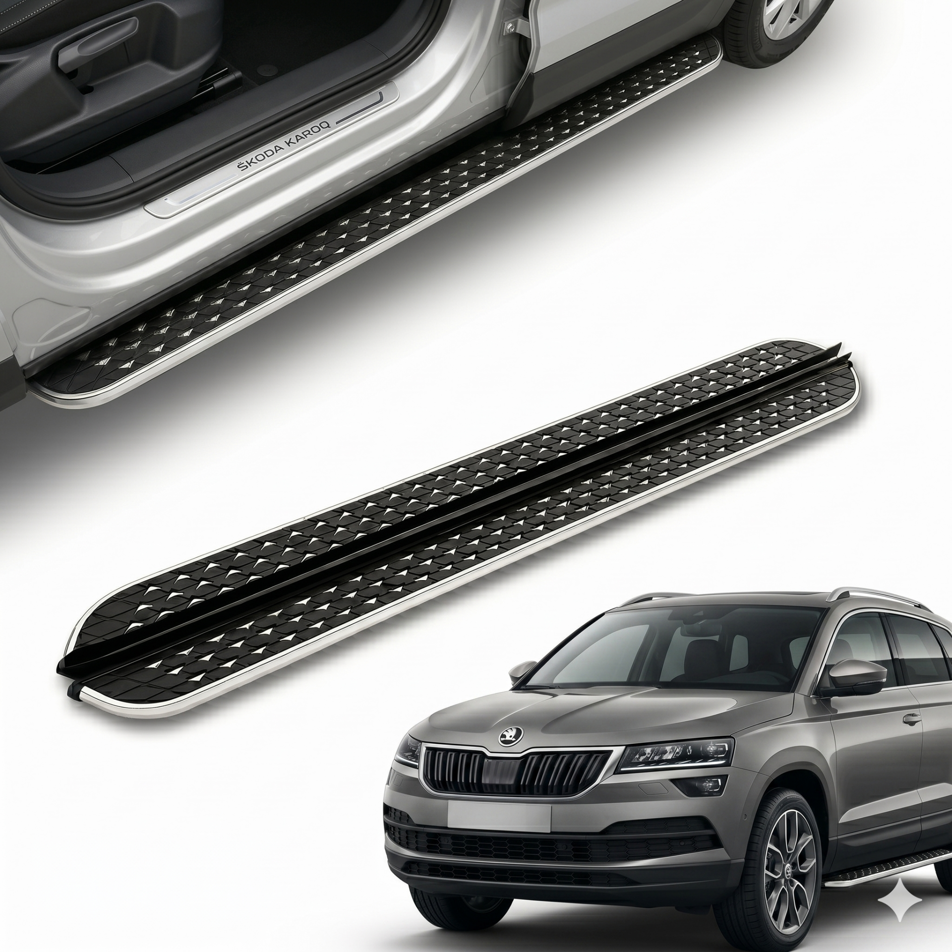 Skoda karoq yan basamak marşbiyel koruma flory 2018+