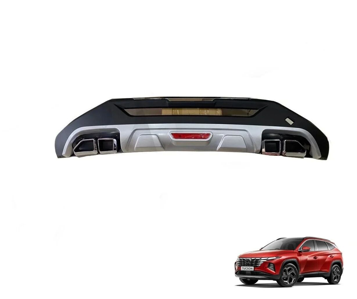 Hyundai tucson arka tampon koruması difüzör 2021 / 2023