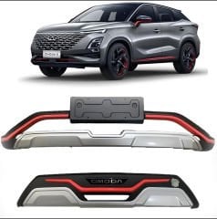 Chery omoda 5 ön ve arka tampon koruma difüzör plastik kırmızı detaylı 2022+