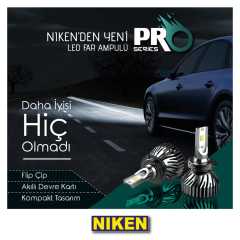 H3 led xenon far aydınlatma seti şimşek etkili niken pro 6400lm