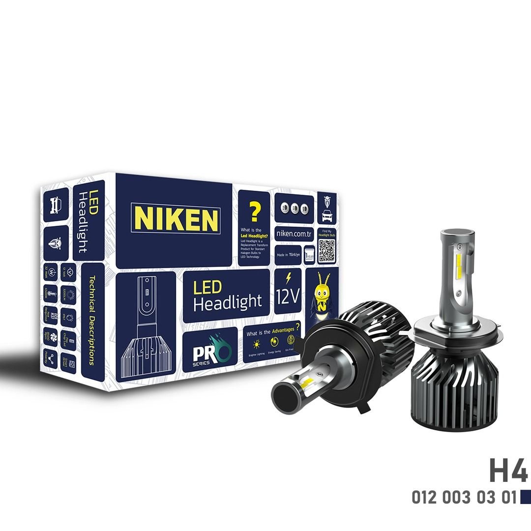H4 led xenon far aydınlatma seti şimşek etkili niken pro 7600lm