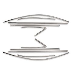 Audi a4 cam çerçevesi kenar çıtası krom tamtur 2012 / 2015 12 parça