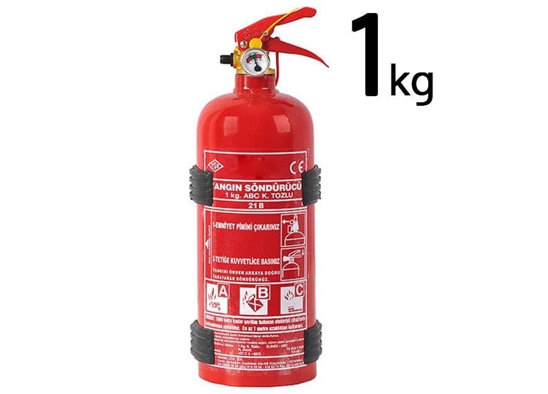 Yangın söndürücü tüp tüv onaylı tozlu 1kg