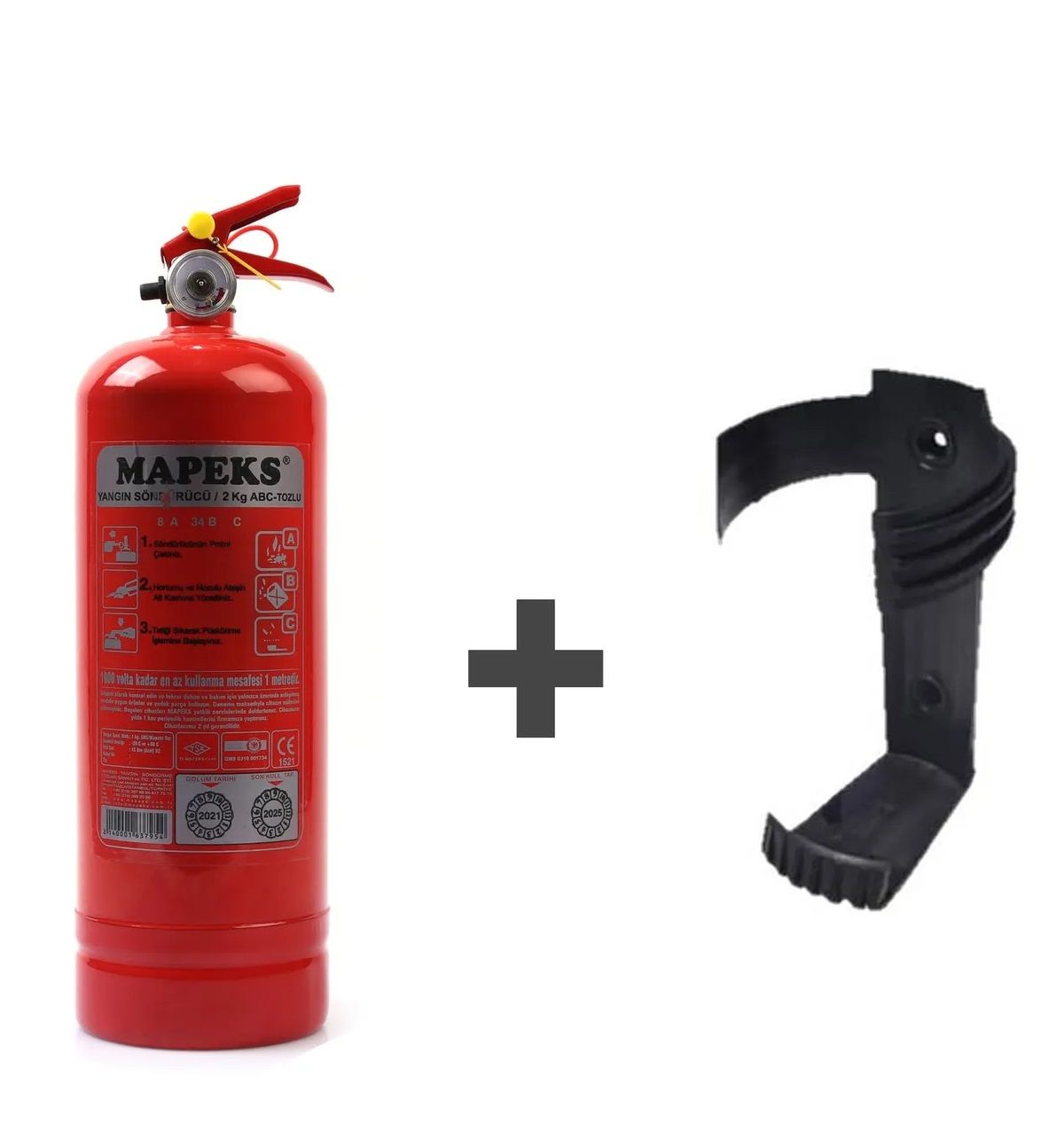Yangın söndürücü tüp tüv onaylı tozlu 2kg