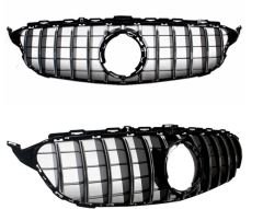 Mercedes w205 gtr ön panjur ızgara seti amg 2019+ c serisi