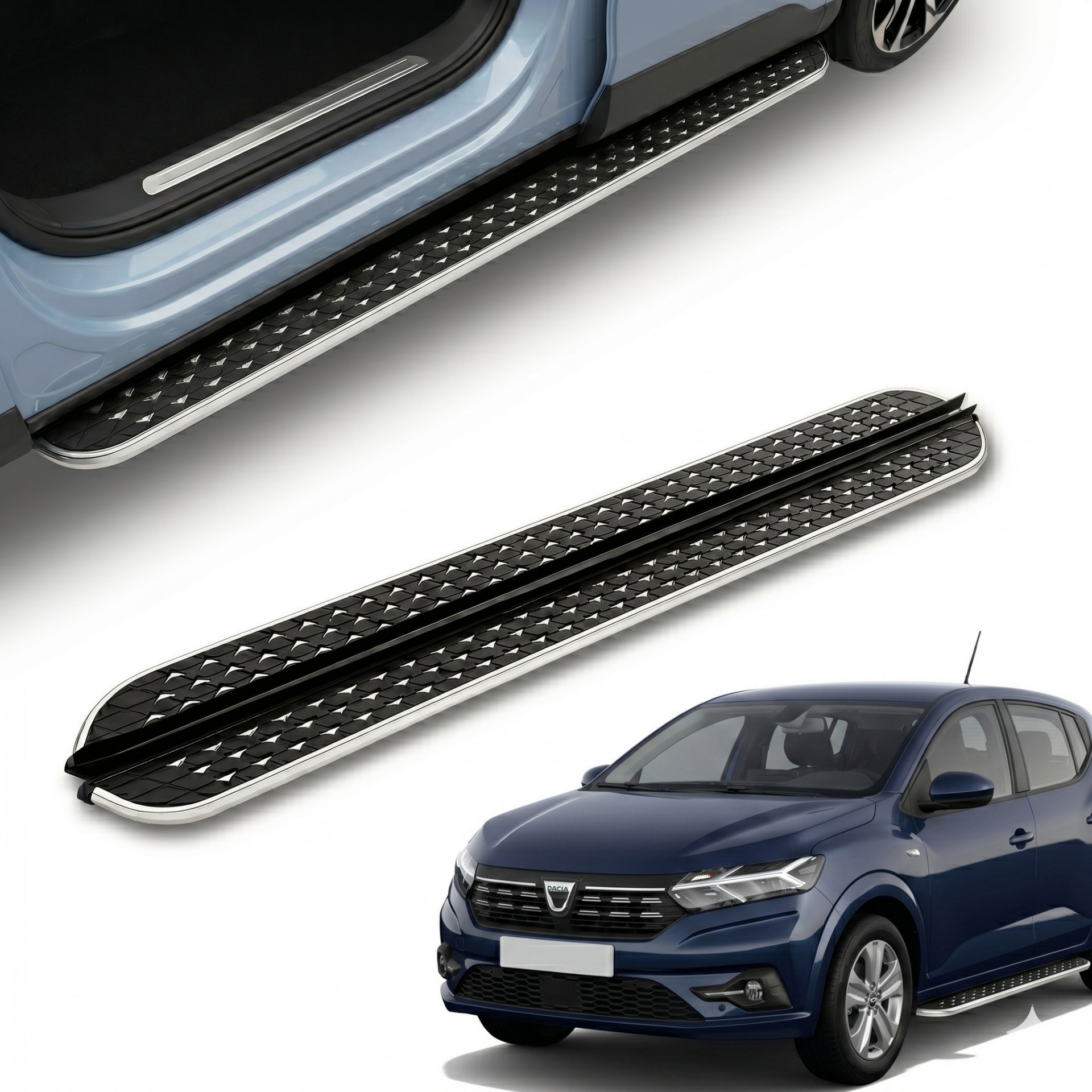 Dacia sandero yan basamak marşbiyel koruma flory 2021+