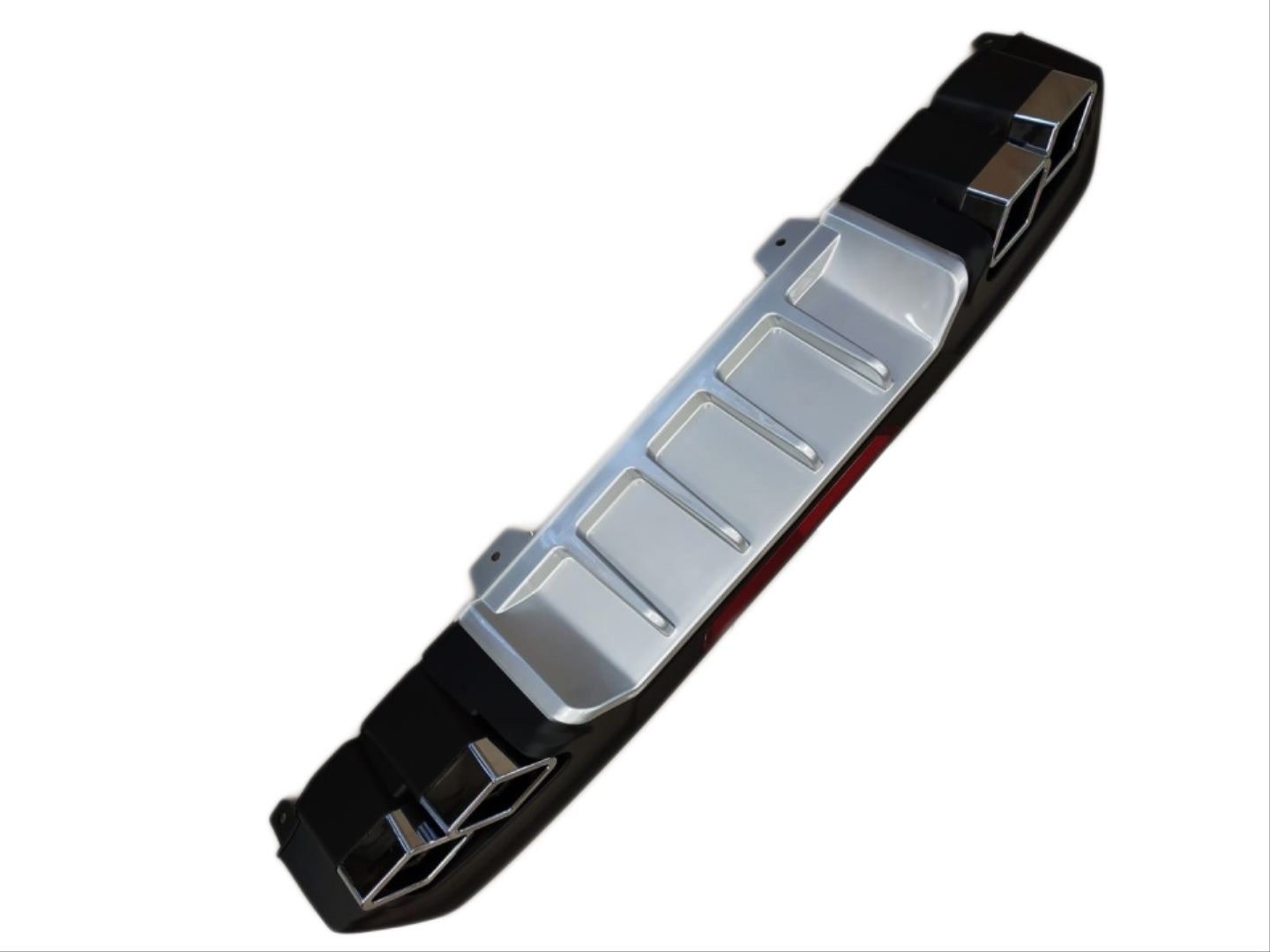 honda civic fc5 uyumlu difüzör kare egzoz gri  2016-2020