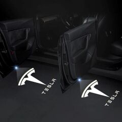 Tesla juniper kapı altı ışık lazer led logo hoşgeldin aydınlatması