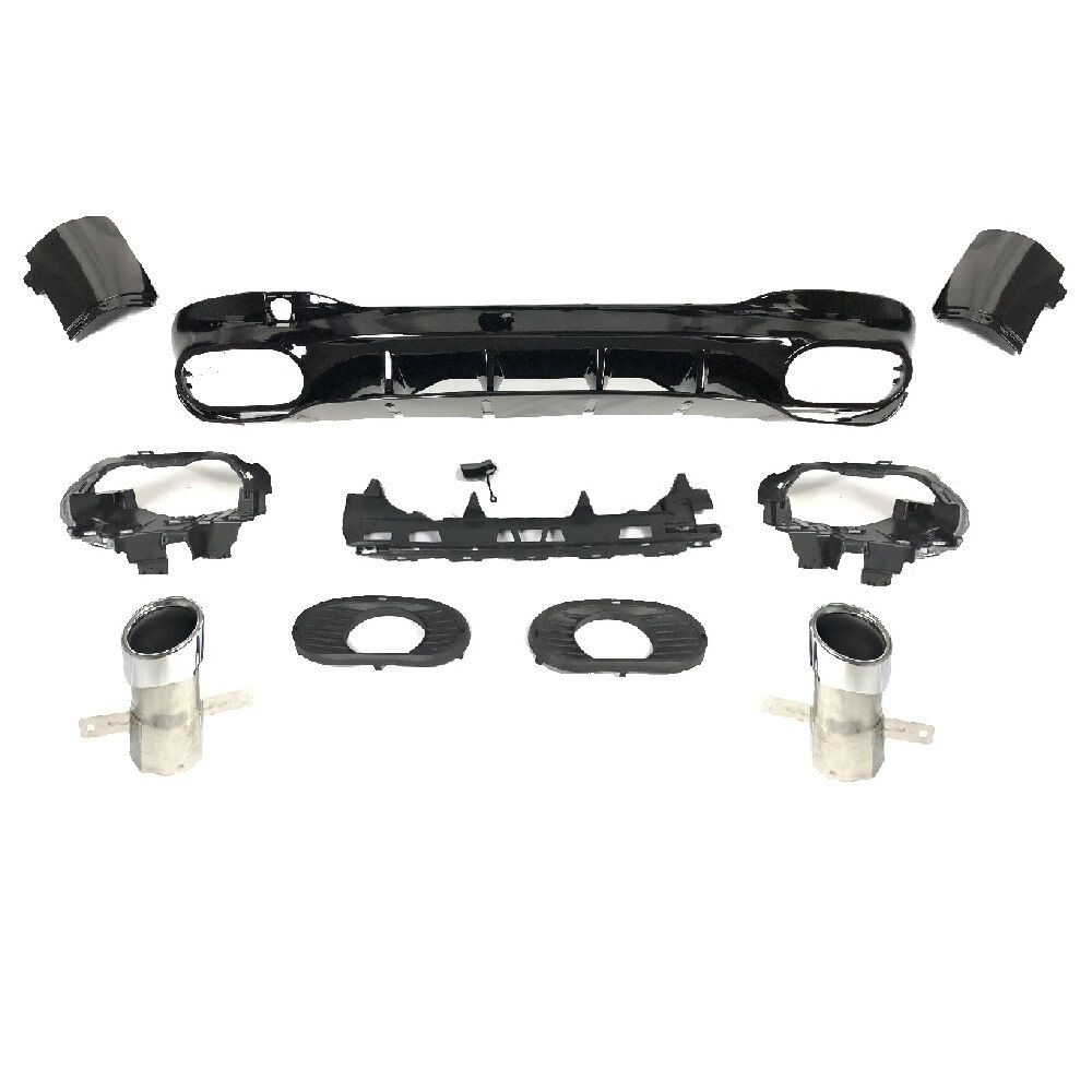 Mercedes cla w118 cla35 difüzör ve egzoz ucu krom 2019+