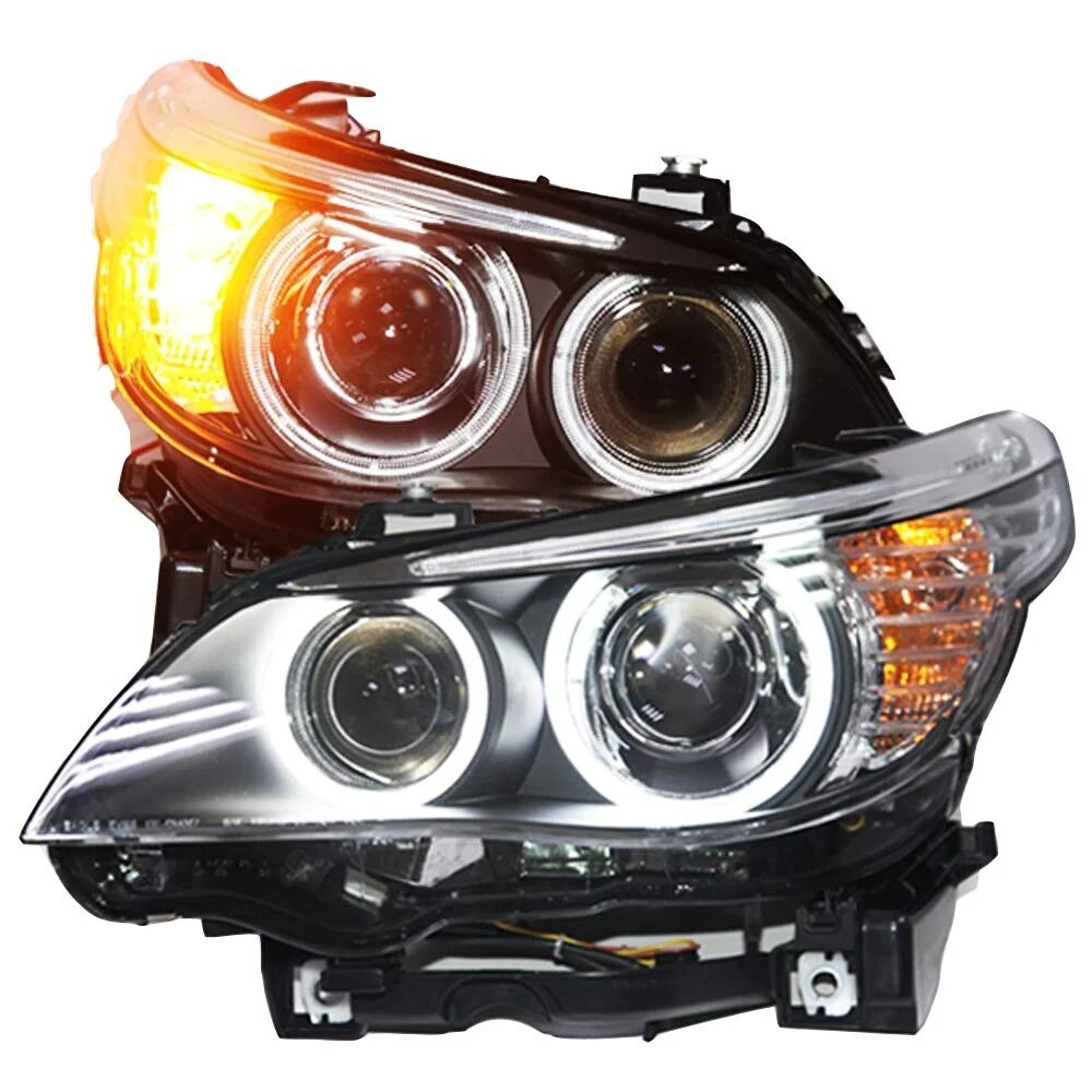 Bmw e60 lci model ön far lambası angel mercekli makyajsız kasa uyumlu
