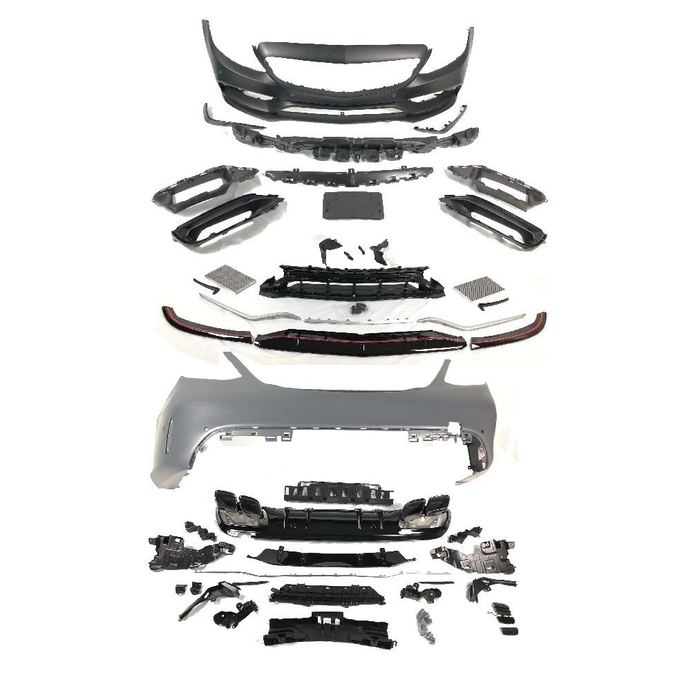 Mercedes w205 c63 body kit tampon seti panjur lip facelift 2018+