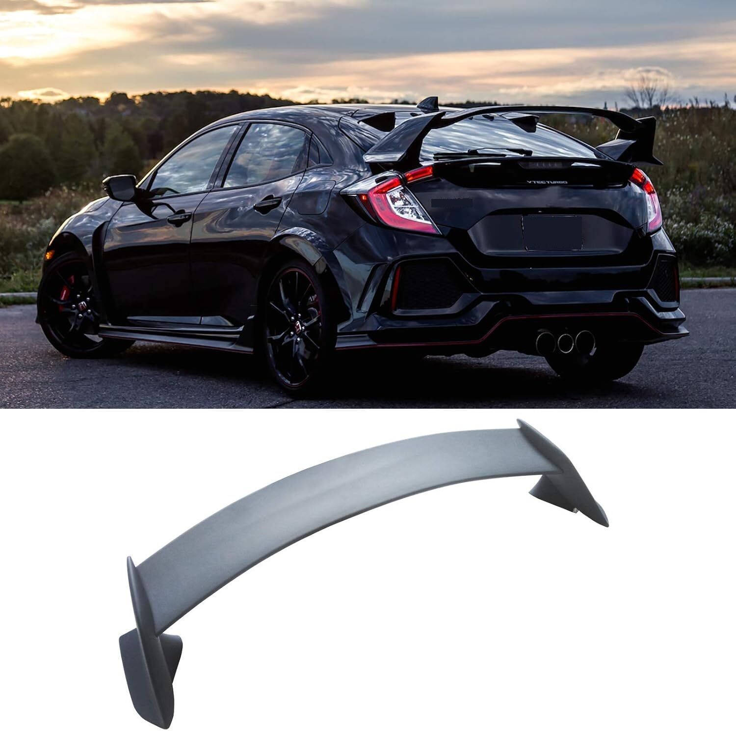 Honda civic fk7 hb typer bagaj üstü spoiler boyasız 2016 / 2022