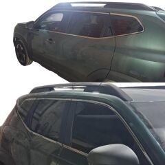 Renault duster cam çerçevesi kenar çıtası krom tamtur 2024+ 12 parça