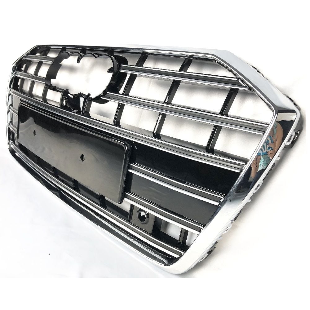 Audi a6 s6 ön panjur ızgara krom siyah 2018+ c8