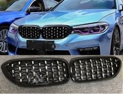 Bmw G30 ön panjur böbrek diamond model piano black 2017 / 2020