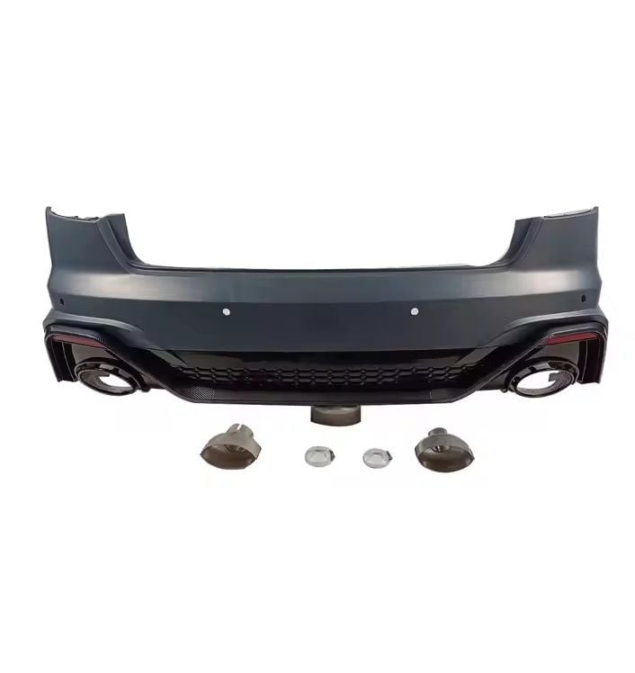 Audi a4 b9,5 rs4 arka tampon ve difüzör egzoz ucu seti 2020+