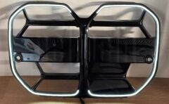 Bmw g22 g23 m4 cs ledli ön böbrek panjur ızgara pianoblack 2020+