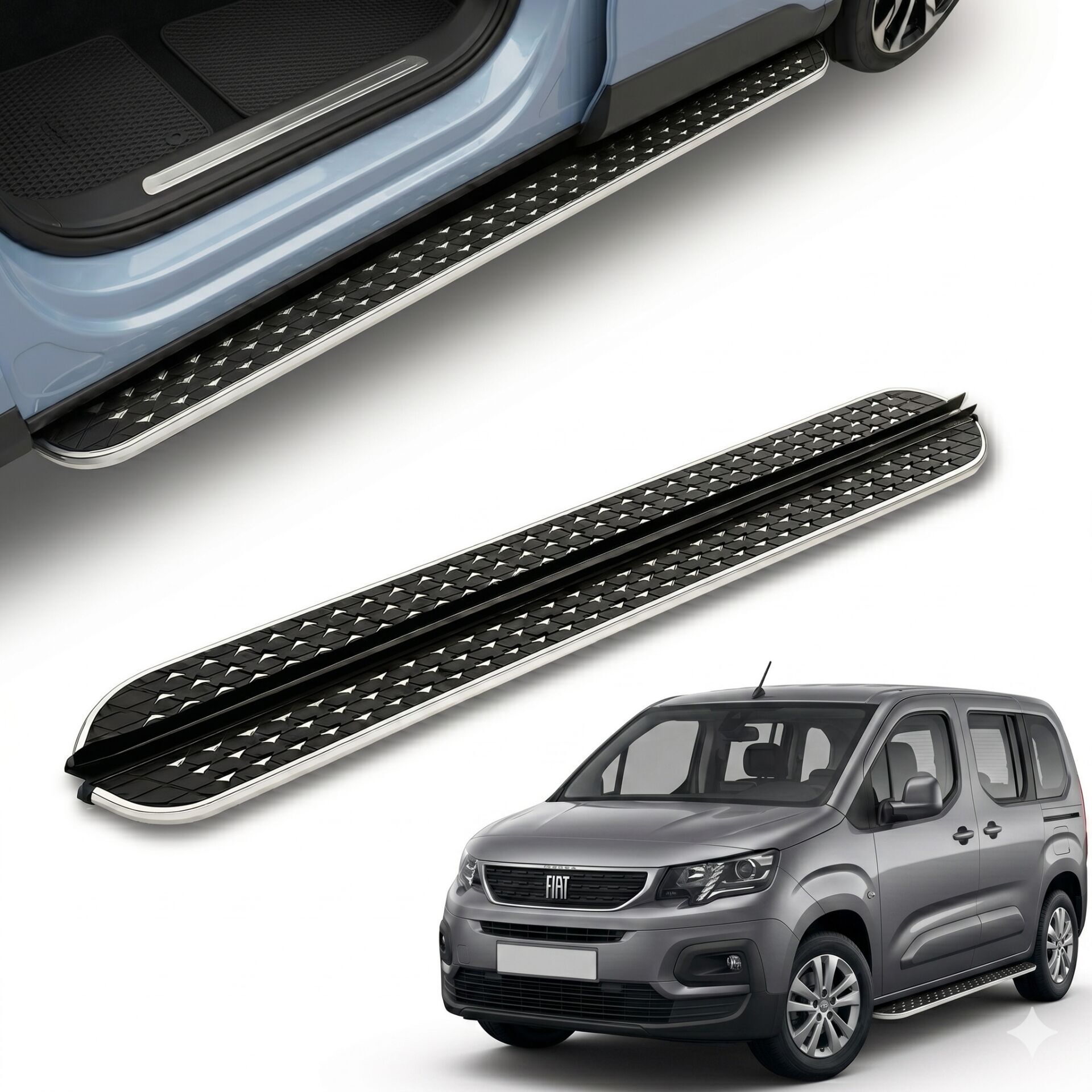 Fiat doblo 5 yan basamak marşbiyel koruma flory uzun şase 2025+