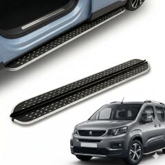 Peugeot rifter yan basamak marşbiyel koruma flory uzun şase 2020+