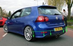 Vw golf 5 r32 arka tampon alt eki 2003 / 2009