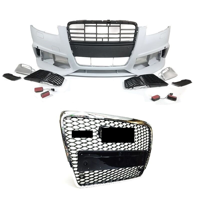 Audi a6 rs6 ön tampon panjur seti 2009 / 2011 c6