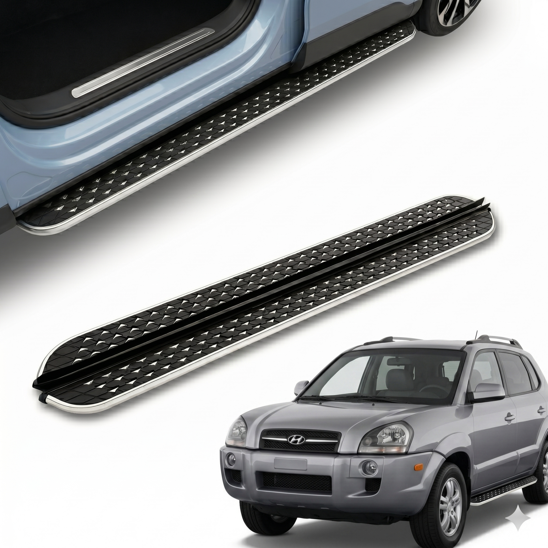 Hyundai tucson yan basamak marşbiyel koruma flory 2004 / 2009