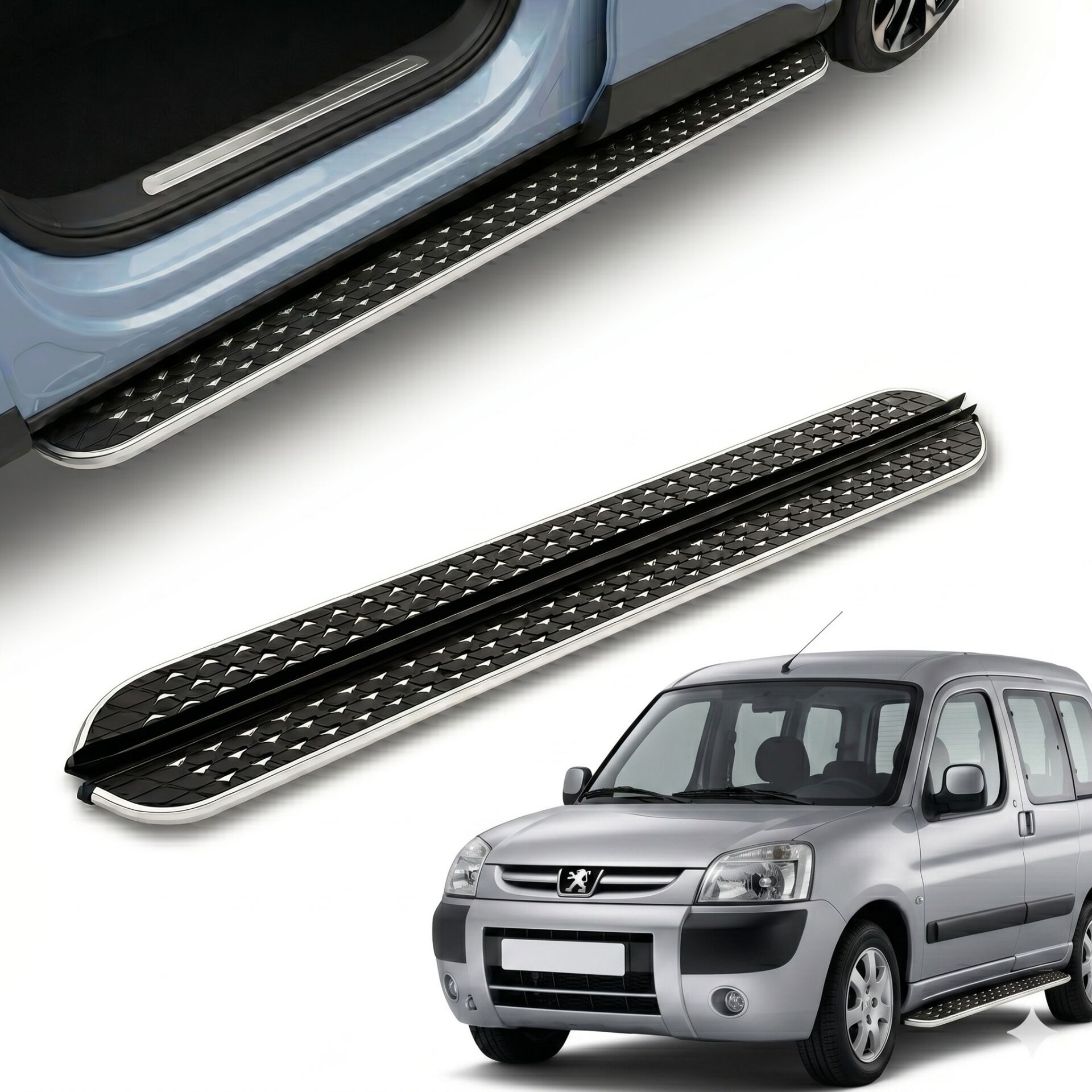 Peugeot partner yan basamak marşbiyel koruma flory 2001 / 2008
