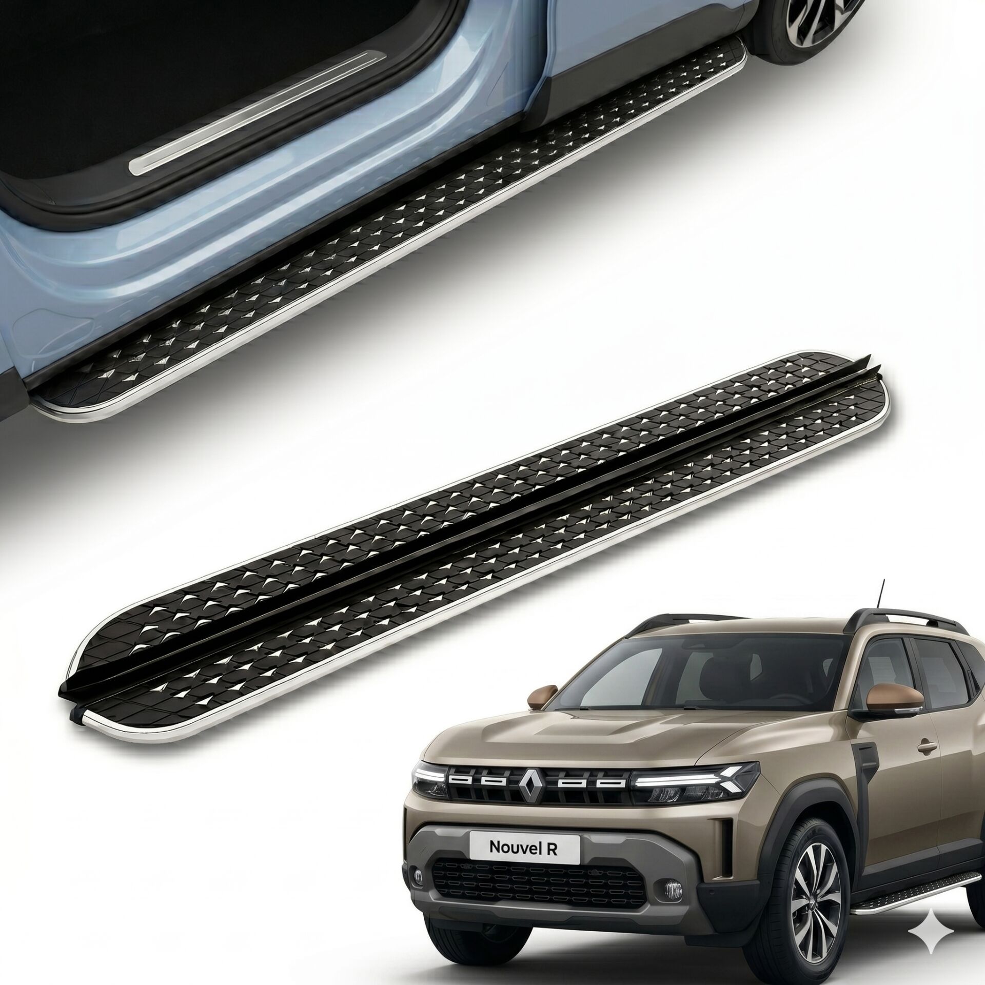 Renault duster yan basamak marşbiyel koruma flory 2024+