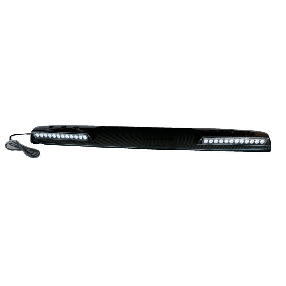 Mercedes w464 cam üstü spoiler ledli dry carbon v type