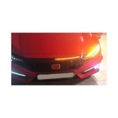 Honda civic fc5 uyumlu ön panjur ledi 2016-20