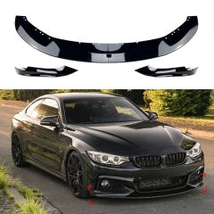 Bmw F32 F33 F36 ön tampon altı lip m-performance 4serisi pianoblack 2012 / 2020