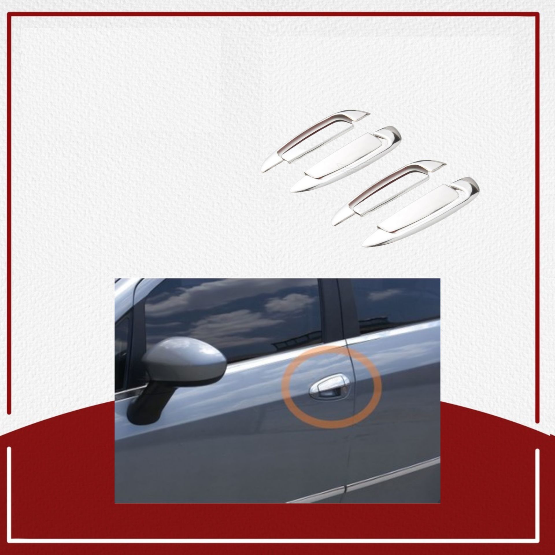 Fiat Punto Kapı Kolu 2006- Paslanmaz Çelik