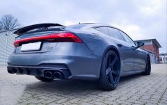Audi a7 s7 arka difüzör ve egzoz seti sline için 2018+