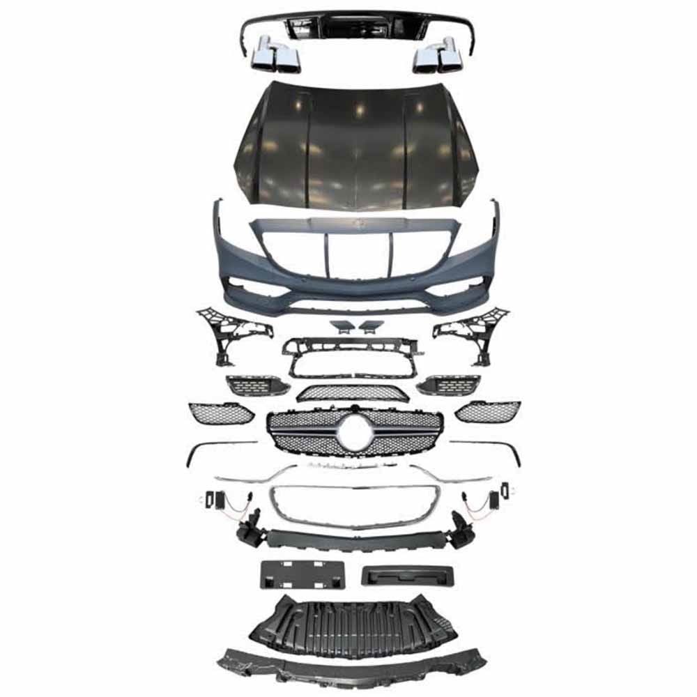 Mercedes w218 cls63 body kit ve kaput seti komple 2011 / 2018